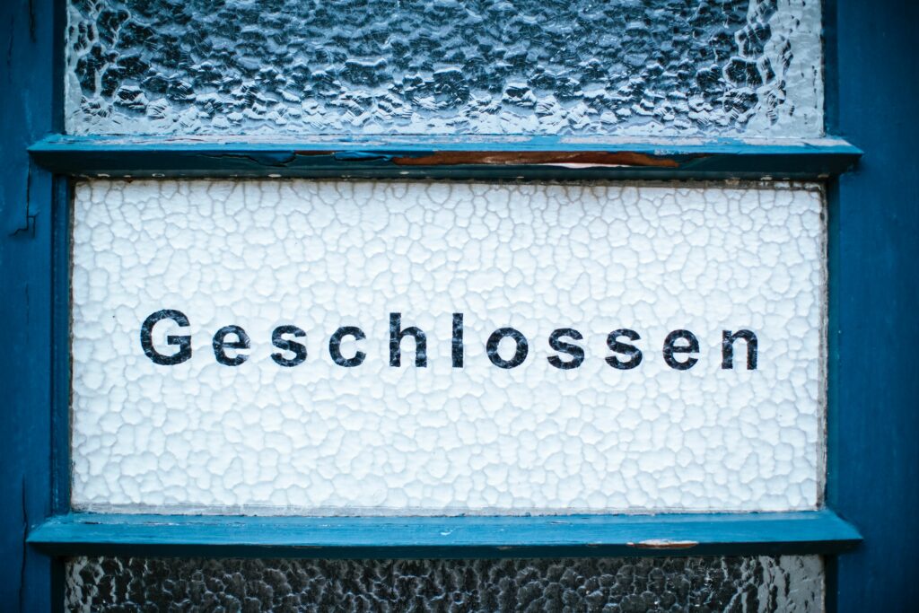 geschlossen